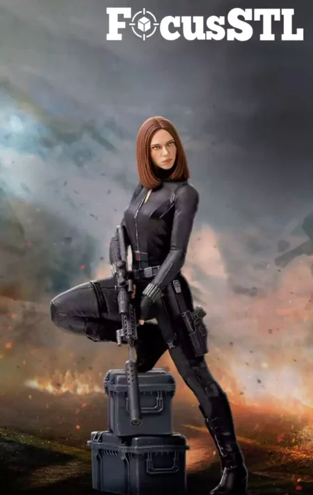 Black Widow STL 3D Print Model