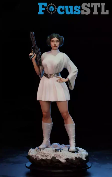 Princesa Leia STL 3D Print Model