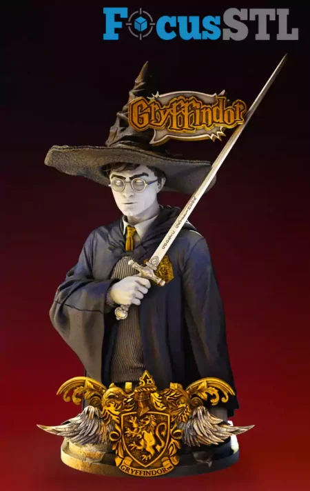 Harry Potter Bust STL 3D Print Model