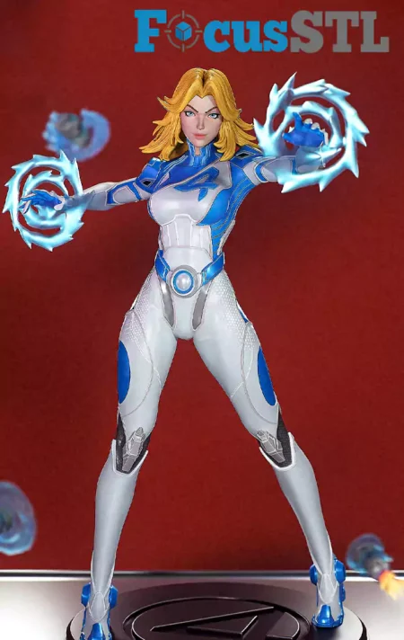 Invisible Woman STL 3D Print Model