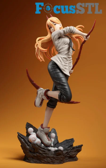 Power Chainsaw Man STL 3D Print Model