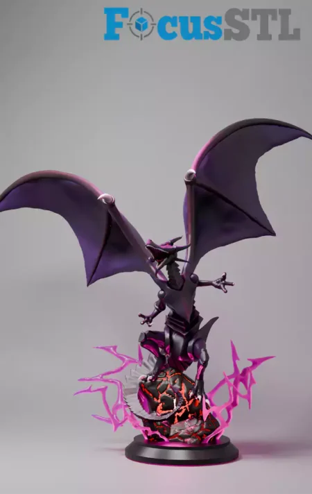 Red-Eyes Black Dragon STL 3D Print Model