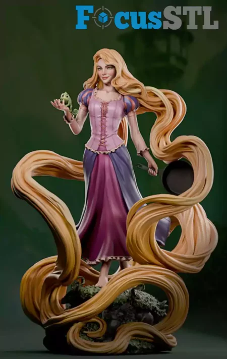 Rapunzel STL 3D Print Model