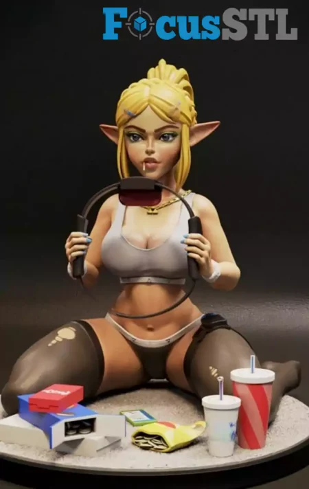 New Year Zelda STL 3D Print Model