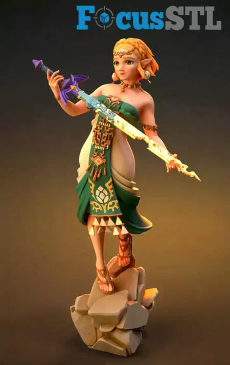 Princess Zelda STL 3D Print Model