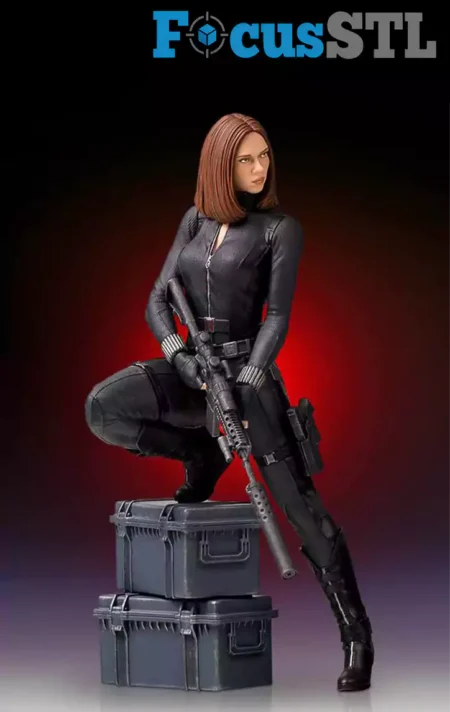 Black Widow STL 3D Print Model