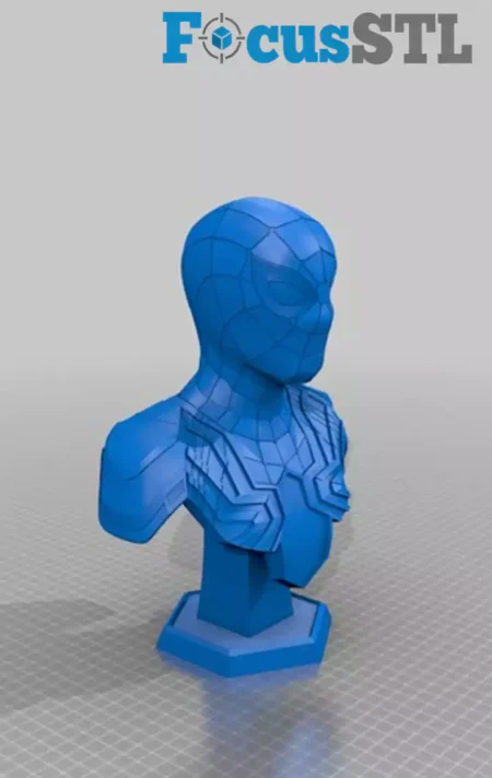 Spiderman Bust STL 3D Print Model
