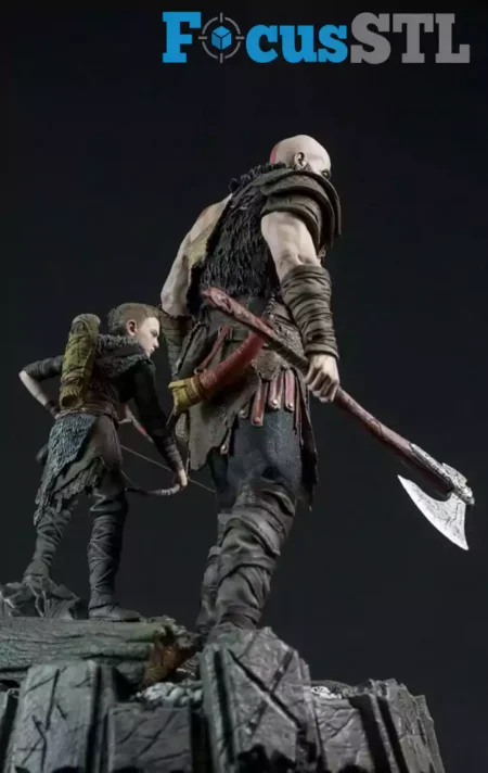 Kratos and Atreus STL 3D