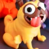 Naughty Pug Dog STL 3D Print Model