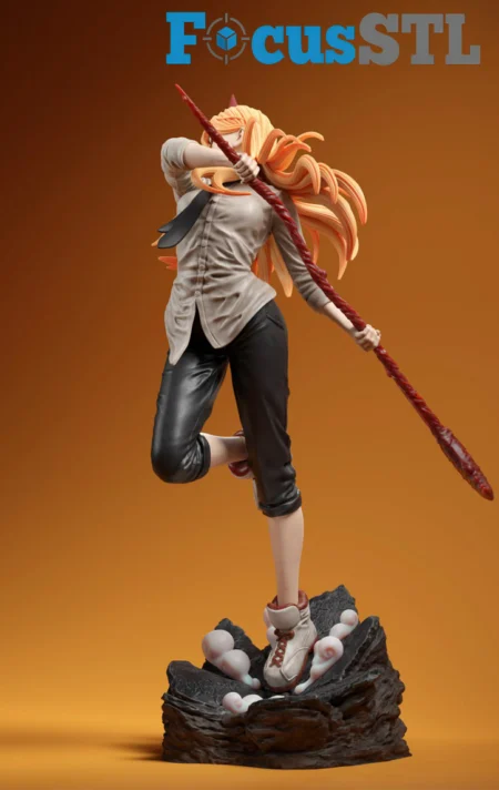 Power Chainsaw Man STL 3D Print Model