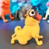 Naughty Pug Dog STL 3D Print Model