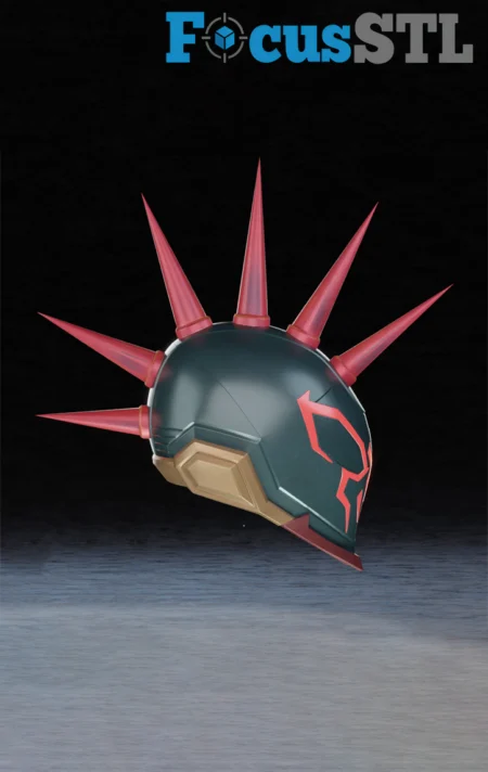 Spider-Punk Helmet STL 3D Print Model