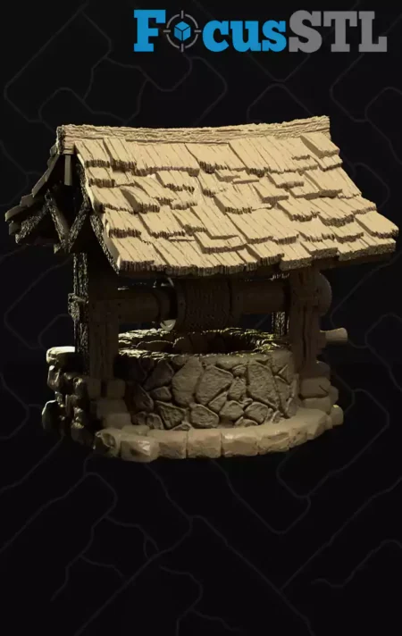 Water Well STL 3D Print Model