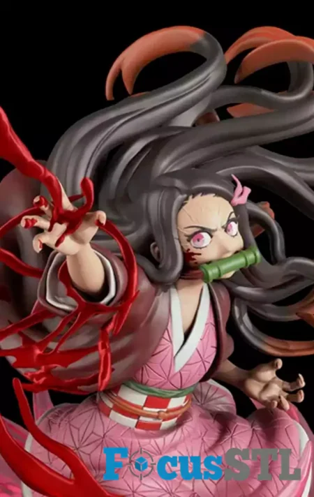 Nezuko Bust STL 3D Print File