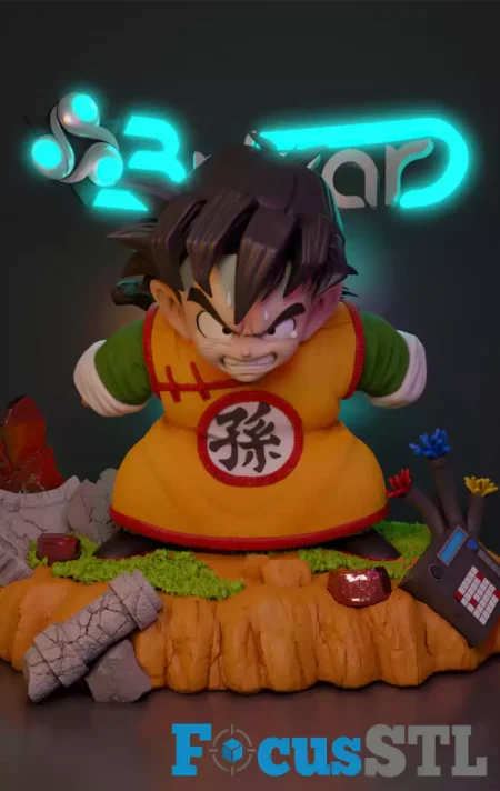 Kid Gohan STL 3D Print File