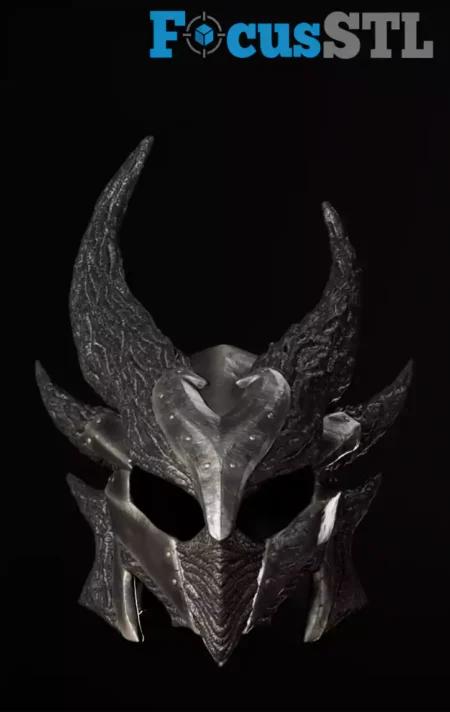 Daedric Helmet STL 3D Print Model