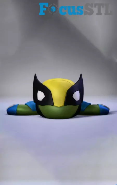 Super Turtle Wolverine STL 3D Print Model