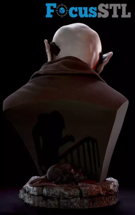 Nosferatu Bust STL 3D Print Model