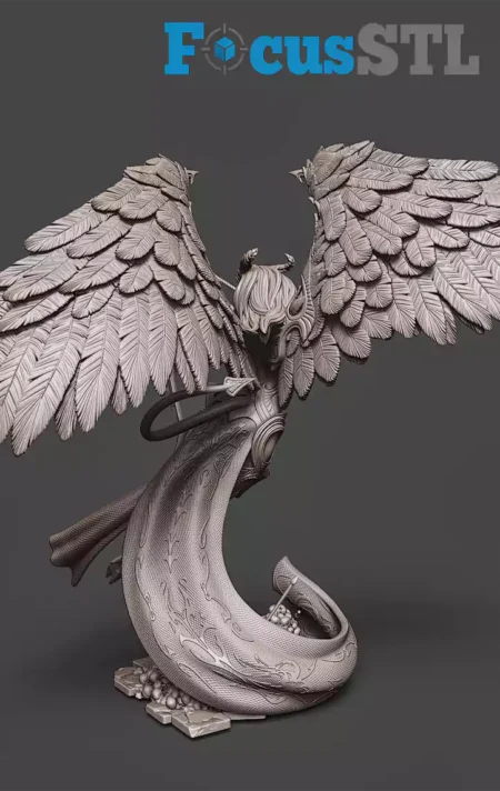 Amora, Debased Avatar of Cupid STL 3D Print Model