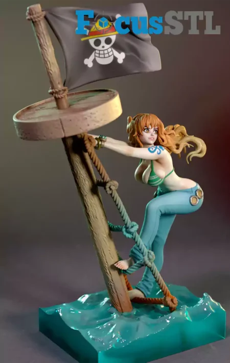 Nami One Piece STL 3D Print Model