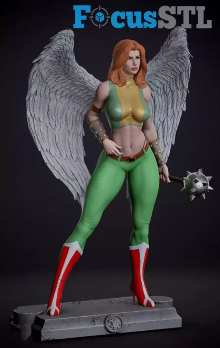 Hawkgirl STL 3D Print Model