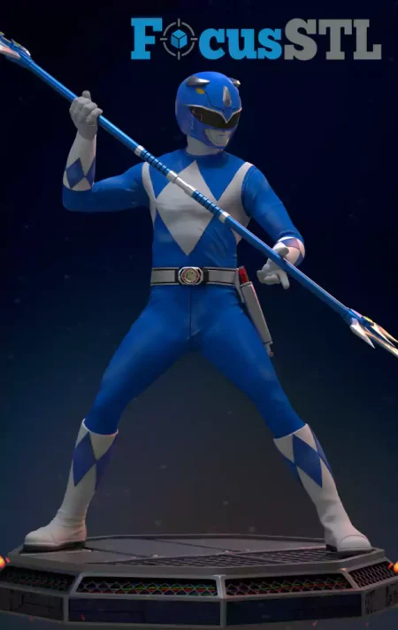 Power Ranger Blue STL 3D Print Model