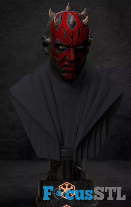 Darth Maul Bust STL 3D Print Model
