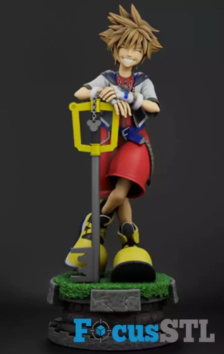 Sora Kingdom Hearts STL 3D Print Model