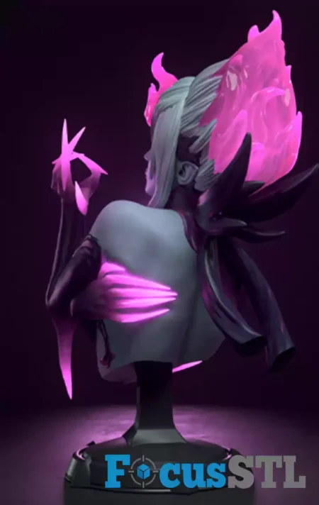 Evelynn Bust STL 3D Print Model