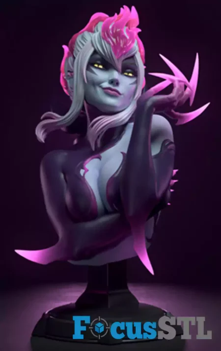 Evelynn Bust STL 3D Print Model