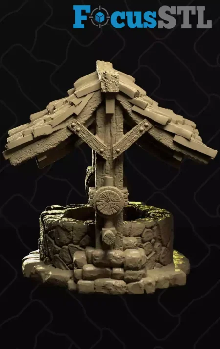 Water Well STL 3D Print Model
