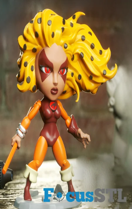 Cheetara Chibi STL 3D Print Model