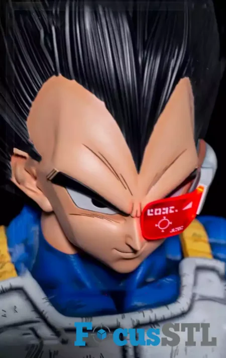 Vegeta Bust STL 3D Print File