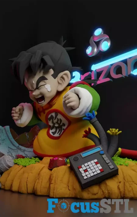 Kid Gohan STL 3D Print File