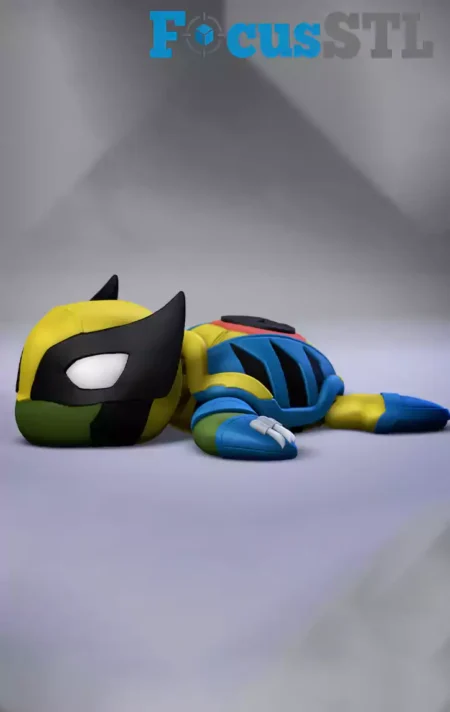 Super Turtle Wolverine STL 3D Print Model