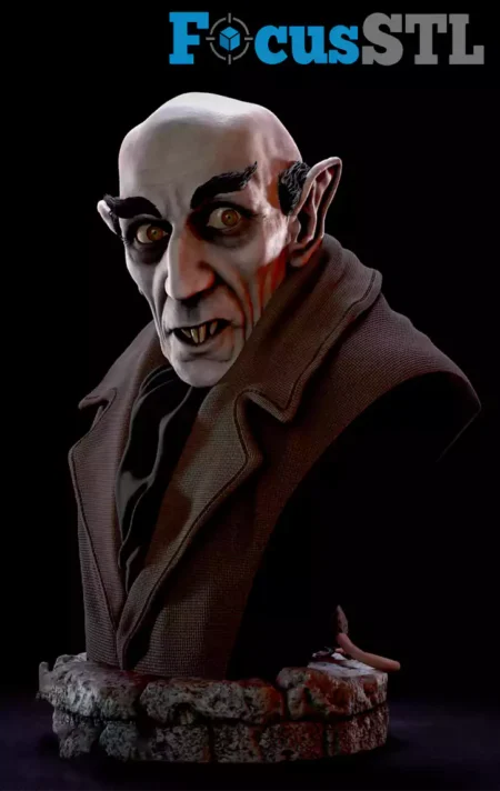 Nosferatu Bust STL 3D Print Model