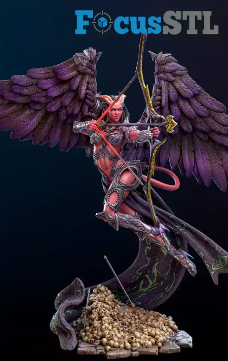Amora, Debased Avatar of Cupid STL 3D Print Model