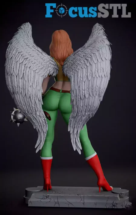 Hawkgirl STL 3D Print Model