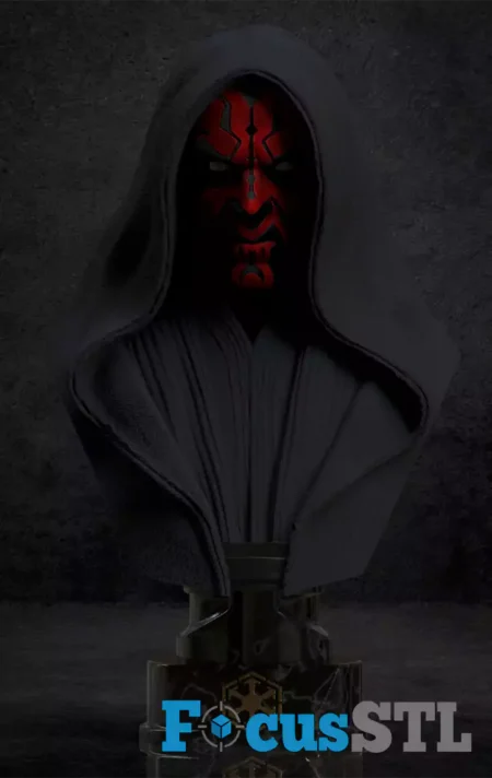 Darth Maul Bust STL 3D Print Model