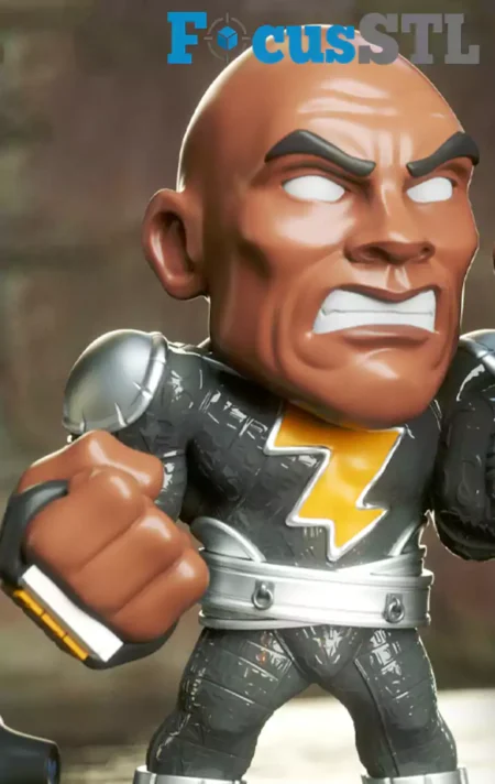 Black Adam Chibi STL 3D Print File