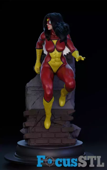 Spider-Woman STL 3D Print File