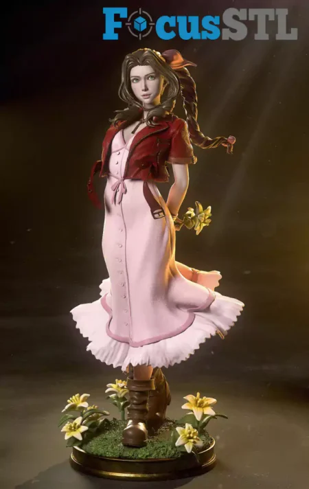 Aerith STL 3D Print Model