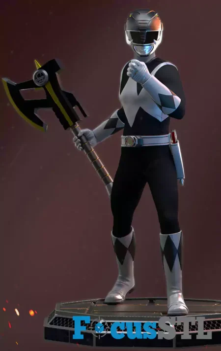 Power Ranger Black STL 3D Print Model