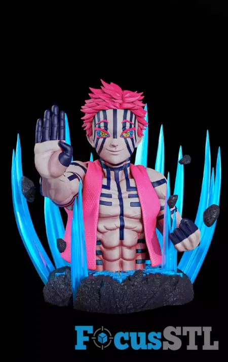 Akaza Bust STL 3D Print Model