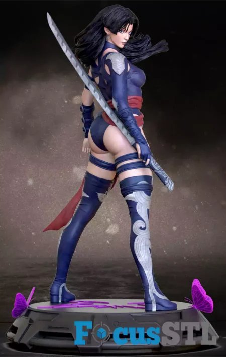 Psylocke STL 3D Print File