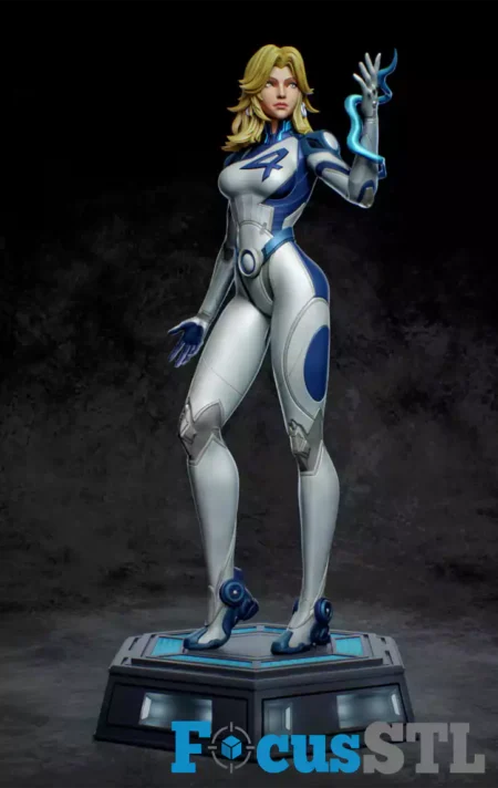 Invisible Woman STL 3D Print File