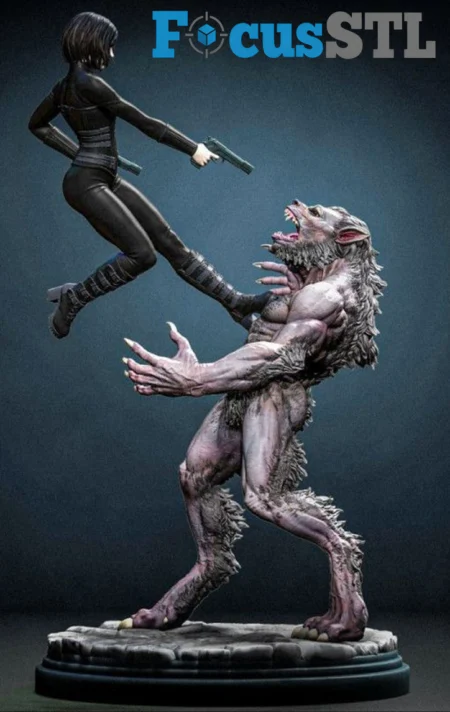 Selene vs Werewolf STL 3D Print Model