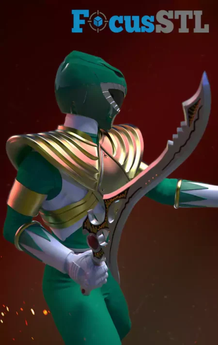 Power Ranger Green STL 3D Print Model