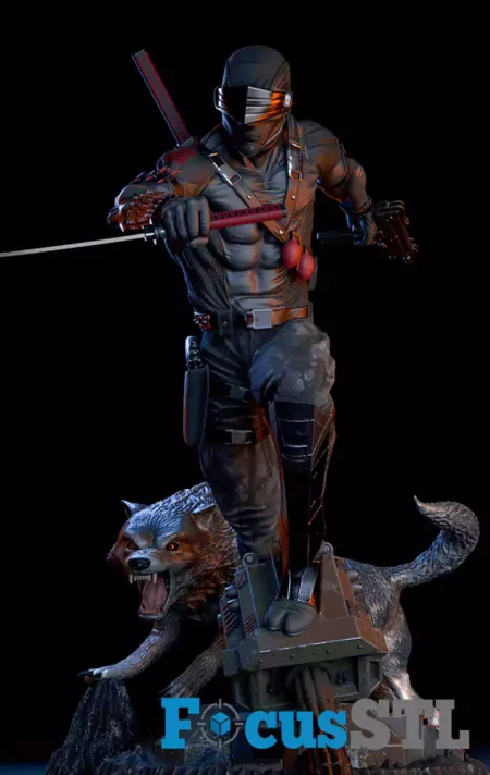 Snake Eyes STL 3D Print Model