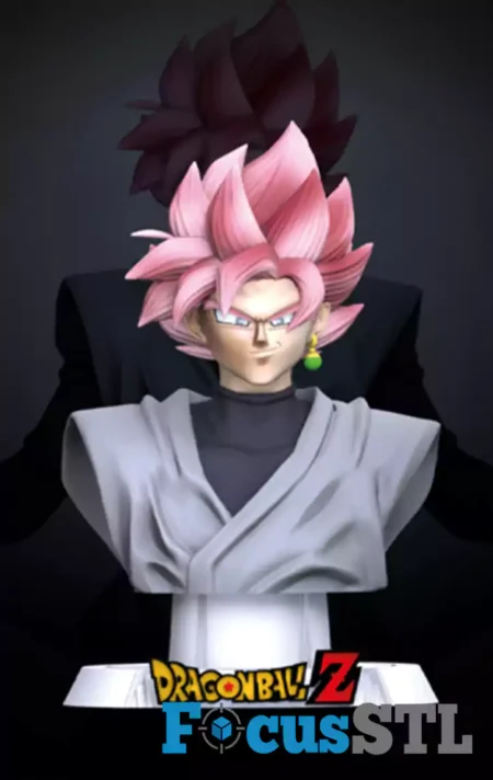Goku Black Bust STL 3D Print Model